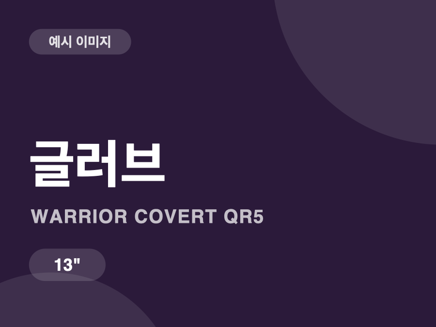 워리어 코버트 QR5 글러브 13인치